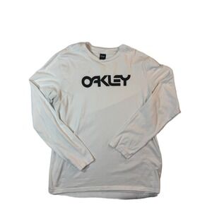 Oakley Mark II 2.0 Tee‎ Shirt Mens 2XL White Spell Out Y2K Surf Skate Streetwear